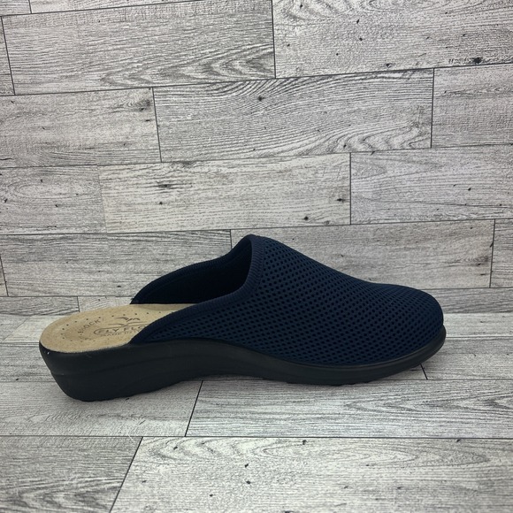 Fly Flot Mesh Clogs Mules Made in Italy Size 39  EUR/8 US‎ Navy Blue Comfort - Picture 9 of 11